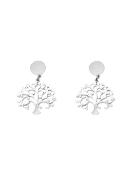 Boucle-d-oreille arbre de la vie Argent