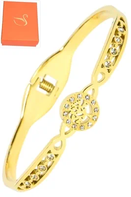 Coffret jonc cadeaux arbre de la vie Or