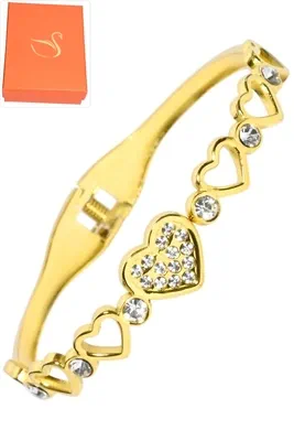 Coffret jonc cadeaux coeur Or