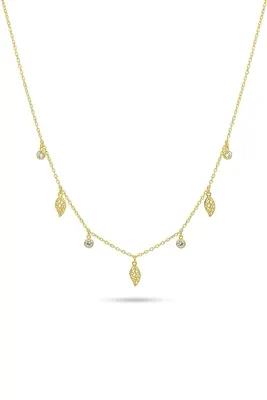 Collier feuille Or