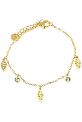 Bracelet feuille Or