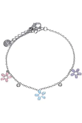Bracelet fleur Argent