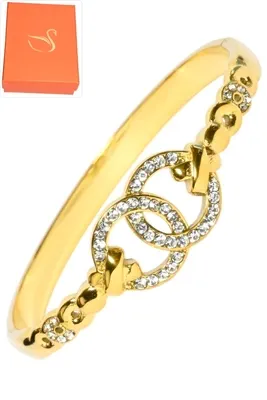 Coffret jonc cadeaux infini Or