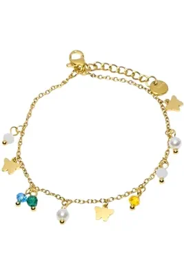 Bracelet papillon Or