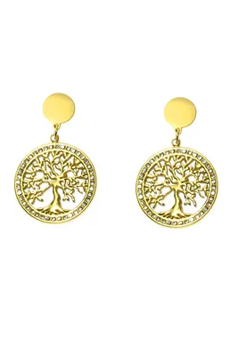 Coffret cadeaux orange parure bijoux arbre de la vie