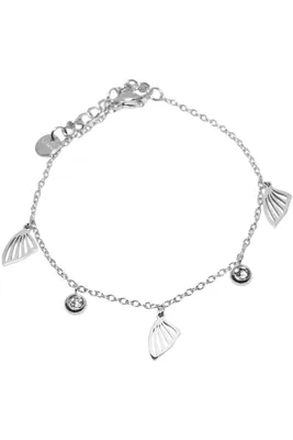 Bracelet feuille Argent