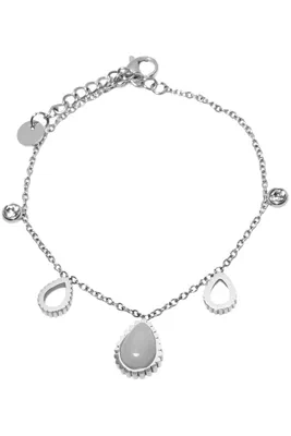 Bracelet goutte Argent