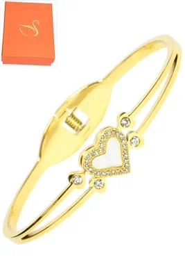 Coffret jonc cadeaux coeur Or