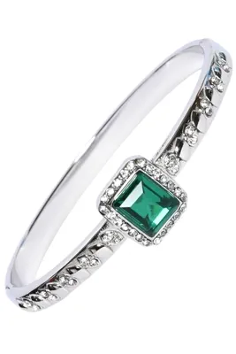 Jonc émeraude Argent