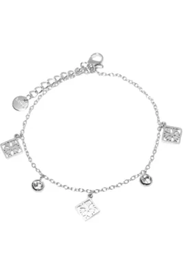 Bracelet fleur Argent