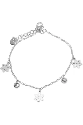 Bracelet fleur Argent