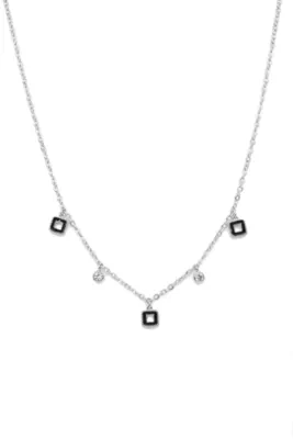 Collier carré Argent
