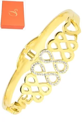 Coffret jonc cadeaux infini Or