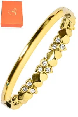 Coffret jonc cadeaux coeur Or