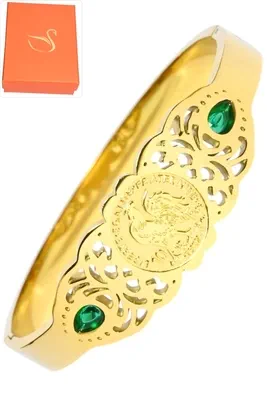 Coffret jonc cadeaux coq Or