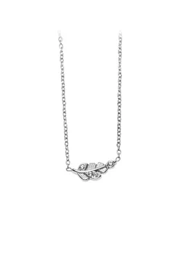 Pendentif feuille Argent