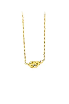 Pendentif feuille Or