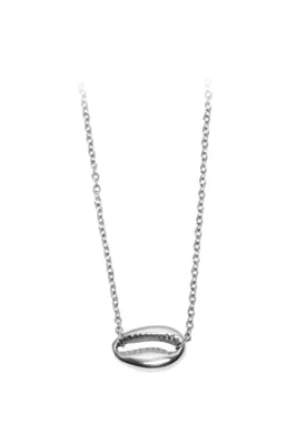 Pendentif graine de café Argent