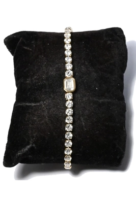 Bracelet zirconium Or
