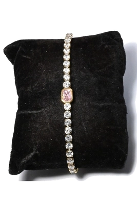 Bracelet zirconium Or