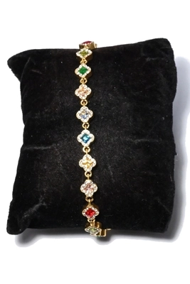 Bracelet zirconium Or