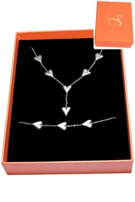 Coffret bijoux cadeaux coeur Argent 2FF94E 