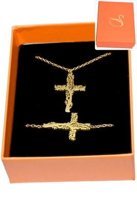 Coffret bijoux cadeaux croix Or 3EA62B 