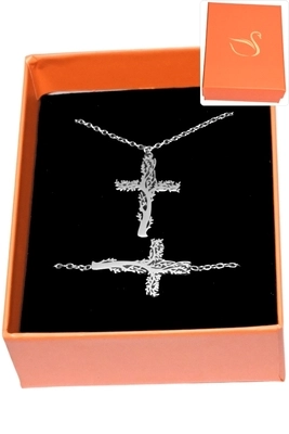 Coffret bijoux cadeaux croix Argent 3EA62B 