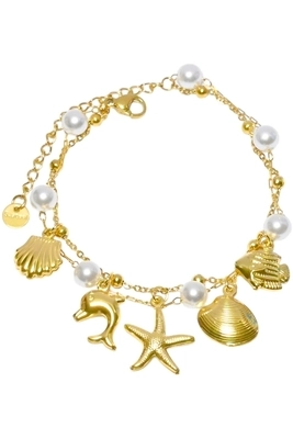 Bracelet breloque Or