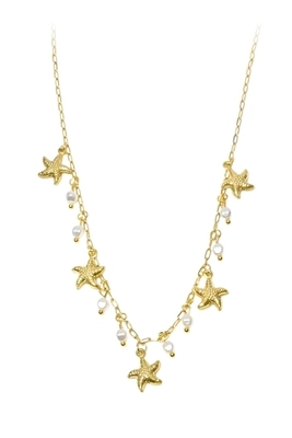 Collier breloque étoile de mer Or