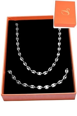 Coffret bijoux cadeaux graine de café Argent 691C2B 