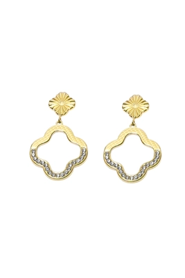 Boucle-d-oreille fleur Or 8438F7 
