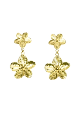 Boucle-d-oreille fleur Or DF6970 