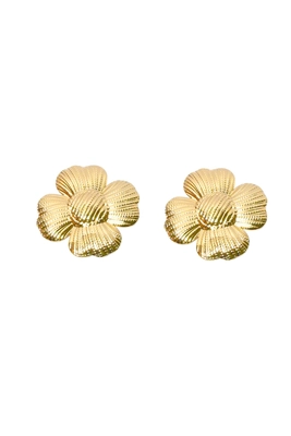 Boucle-d-oreille fleur Or F714EF 