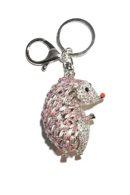 porte-cle hérisson Rose