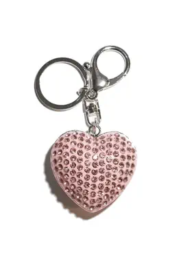 porte-cle coeur Rose