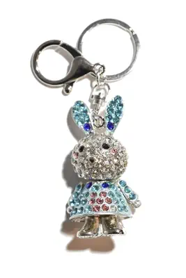 porte-cle lapin Bleu