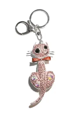 porte-cle chat Rose