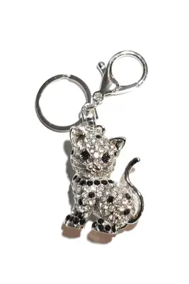 porte-cle chat Noir