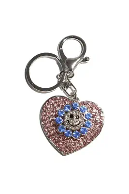 porte-cle coeur Rose