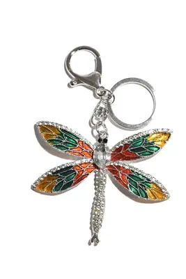 porte-cle libellule Multicolor