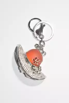 porte-cle chapeau multicolore