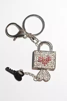 porte-cle cadenas Argent