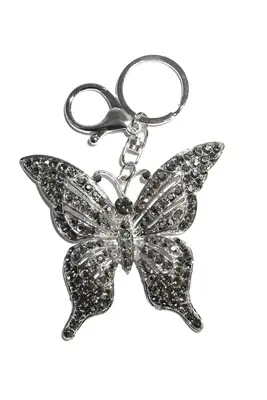 porte-cle papillon multicolore