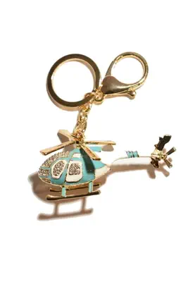 porte-cle hélicopter Bleu