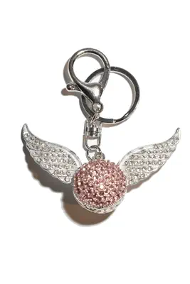 porte-cle aile d'ange multicolore