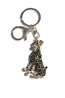 porte-cle chien multicolore