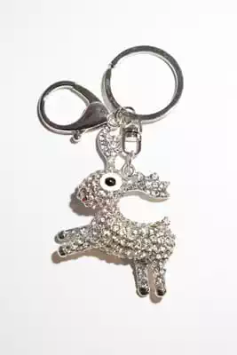 porte-cle cerf Blanc