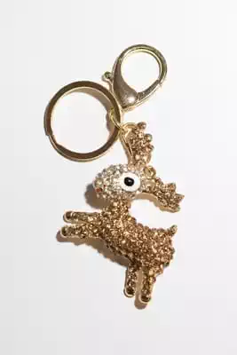 porte-cle cerf Or