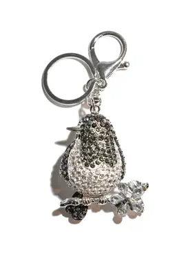 porte-cle oiseau Noir